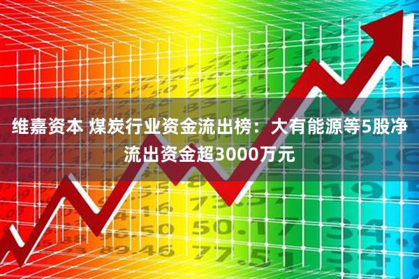 维嘉资本 煤炭行业资金流出榜：大有能源等5股净流出资金超3000万元